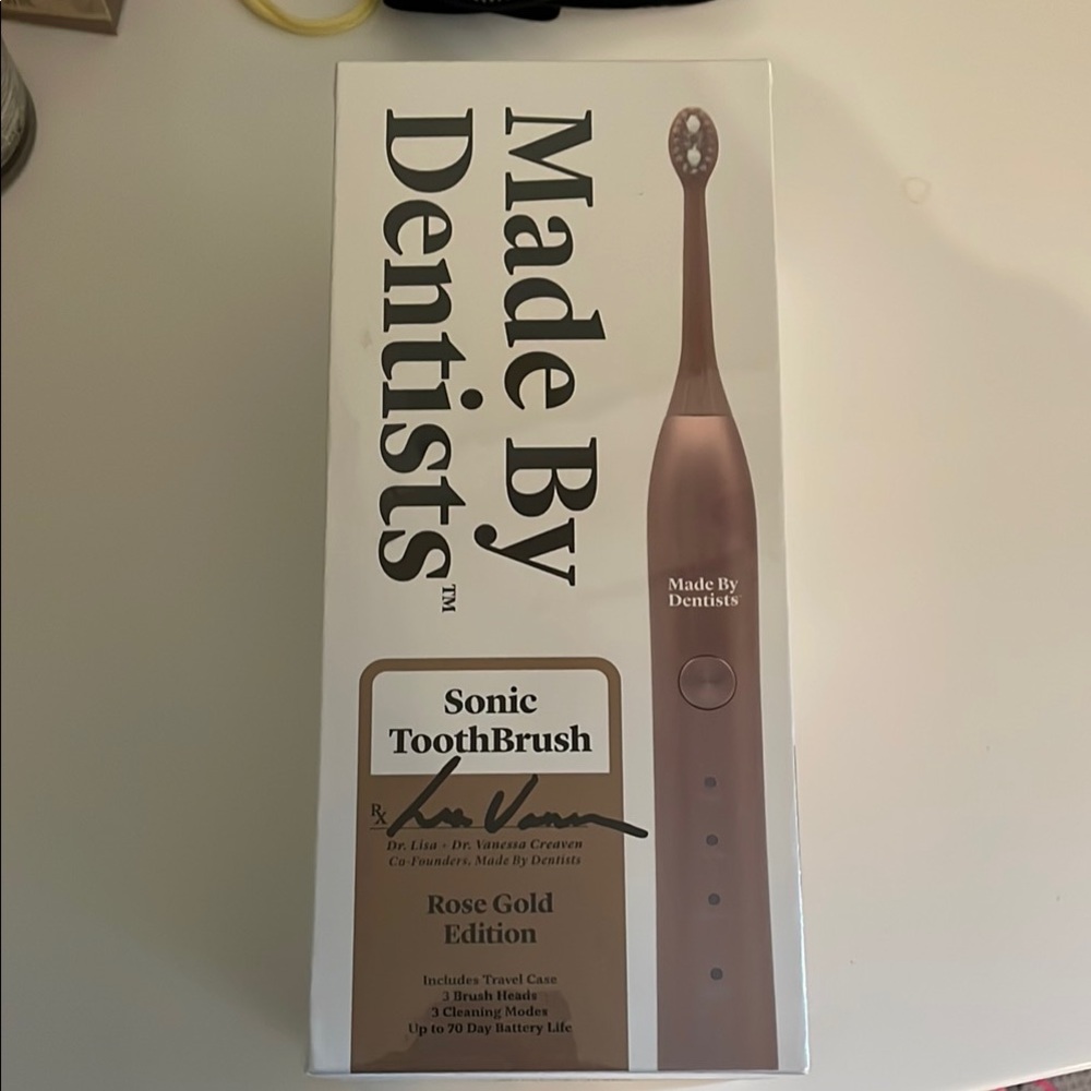 NWT, Made By Dentists Rose Gold Sonic Toothbrush